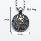 Vintage Saint Benedict Cross Necklace