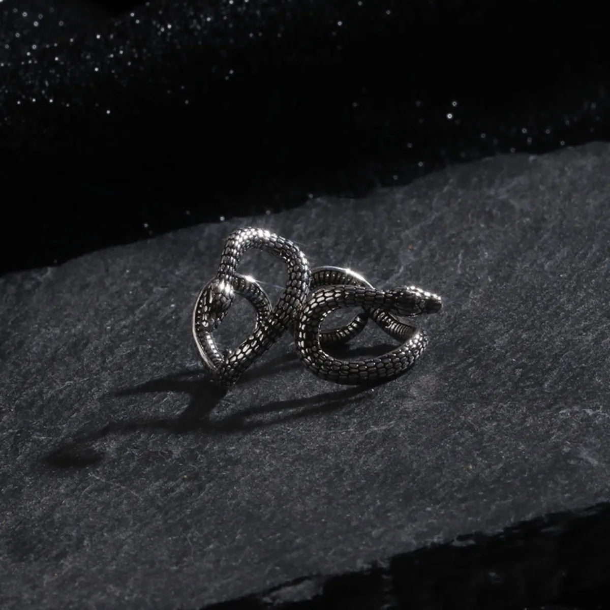 Fashion Snake Ear Cuff, Stainless Steel Clip Earrings for Women Men Jewelry for Sensitive Ears Punk Hip Hop