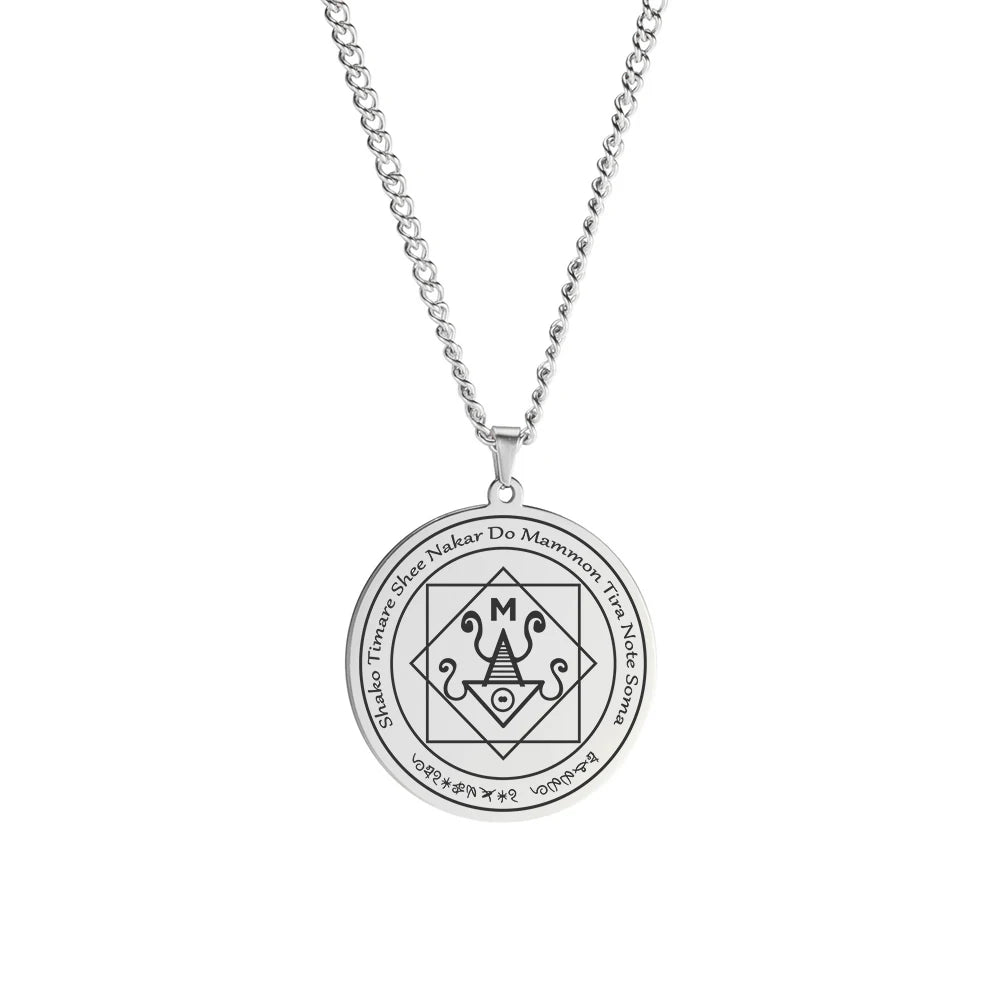 Mammon Talisman Pendant Necklace — Gold