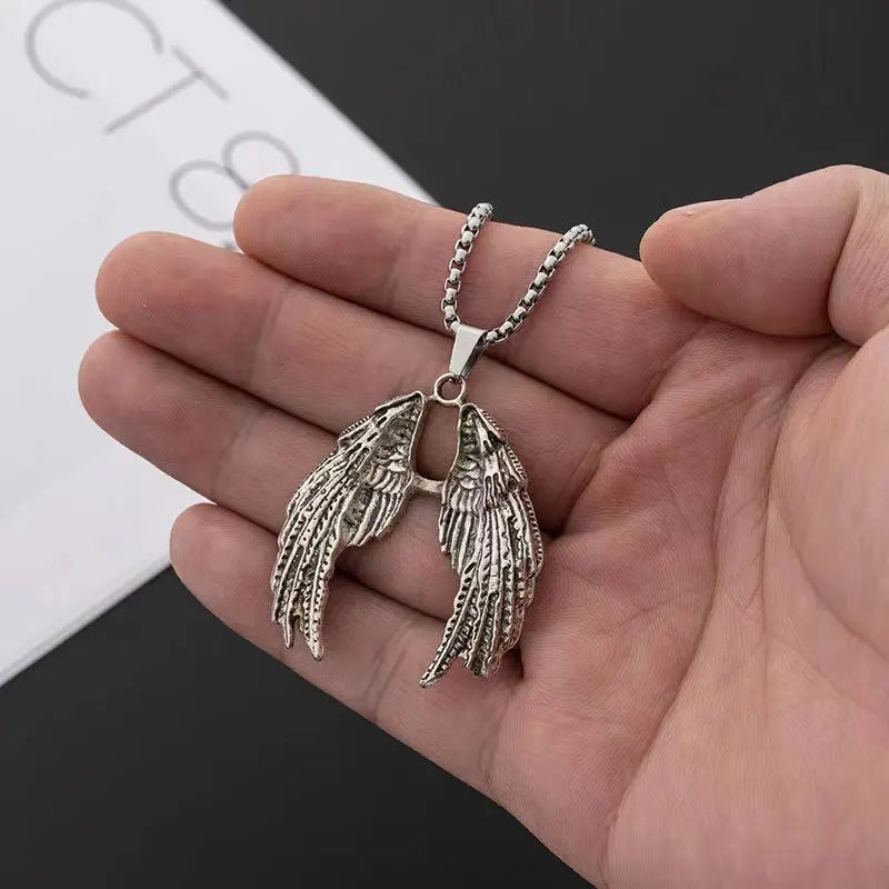 Angel Wings Steel Pendant Street Europe America