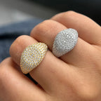 D Color Moissanite Ring for Women Men 1.2mm Full Diamond 925 Sterling Silver Plated 18K Gold Hiphop Party Eternity Band