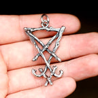 new Classic Lucifer Pendant necklace For Man Stainless Steel Good Detail Fashion religion Jewelry for gift free shipping