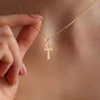 Stainless Steel Fashion Anka Cross Egyptian Ankh Life Symbol Tibetan Pendant Necklace Choker Charm Gift 2025