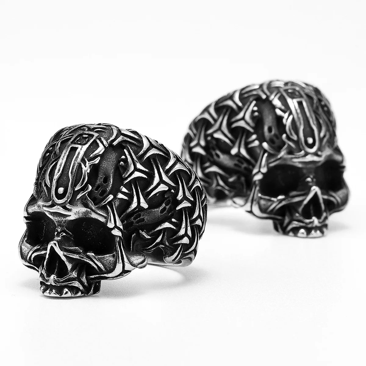 Skull Ring Black — Stainless Steel