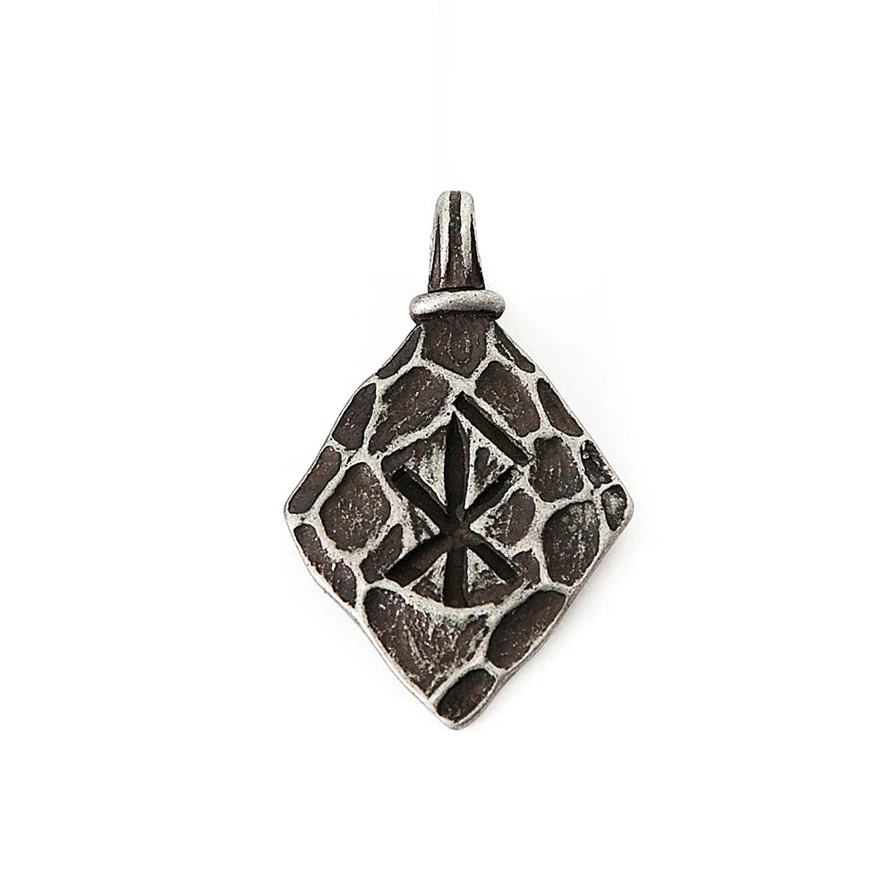 Compass Viking Steel Pendant Vintage Nordic