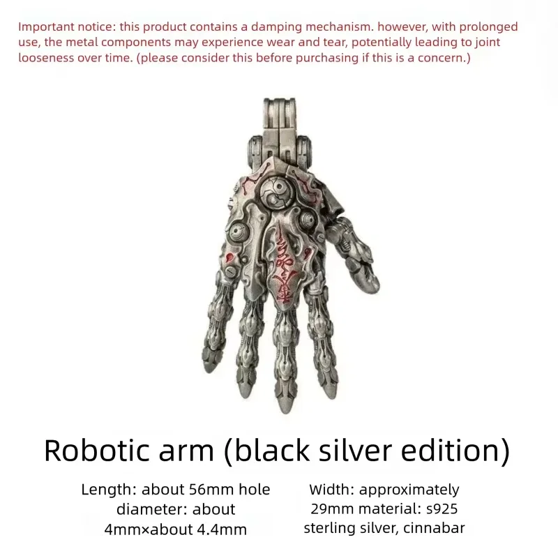 Gothic Mechanical Hand Pendant Necklace