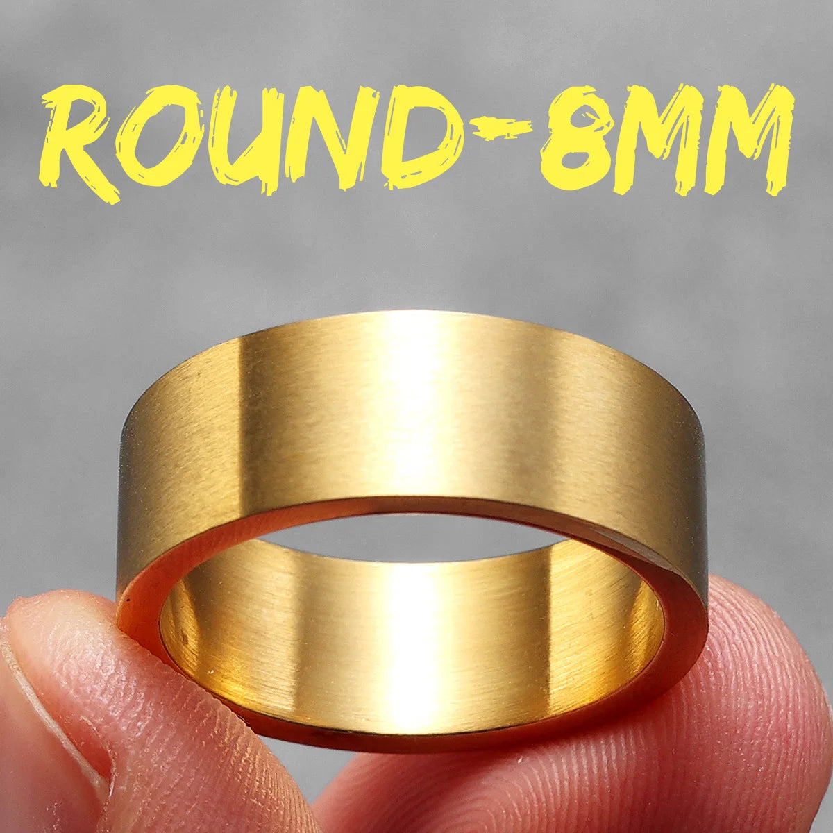 4mm 6mm 8mm 10mm Simple Round Stainless Steel Men Rings Punk Male Women Fashion Jewelry Creativity Gift