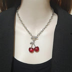 Football Charm Pendant Necklace — Gold