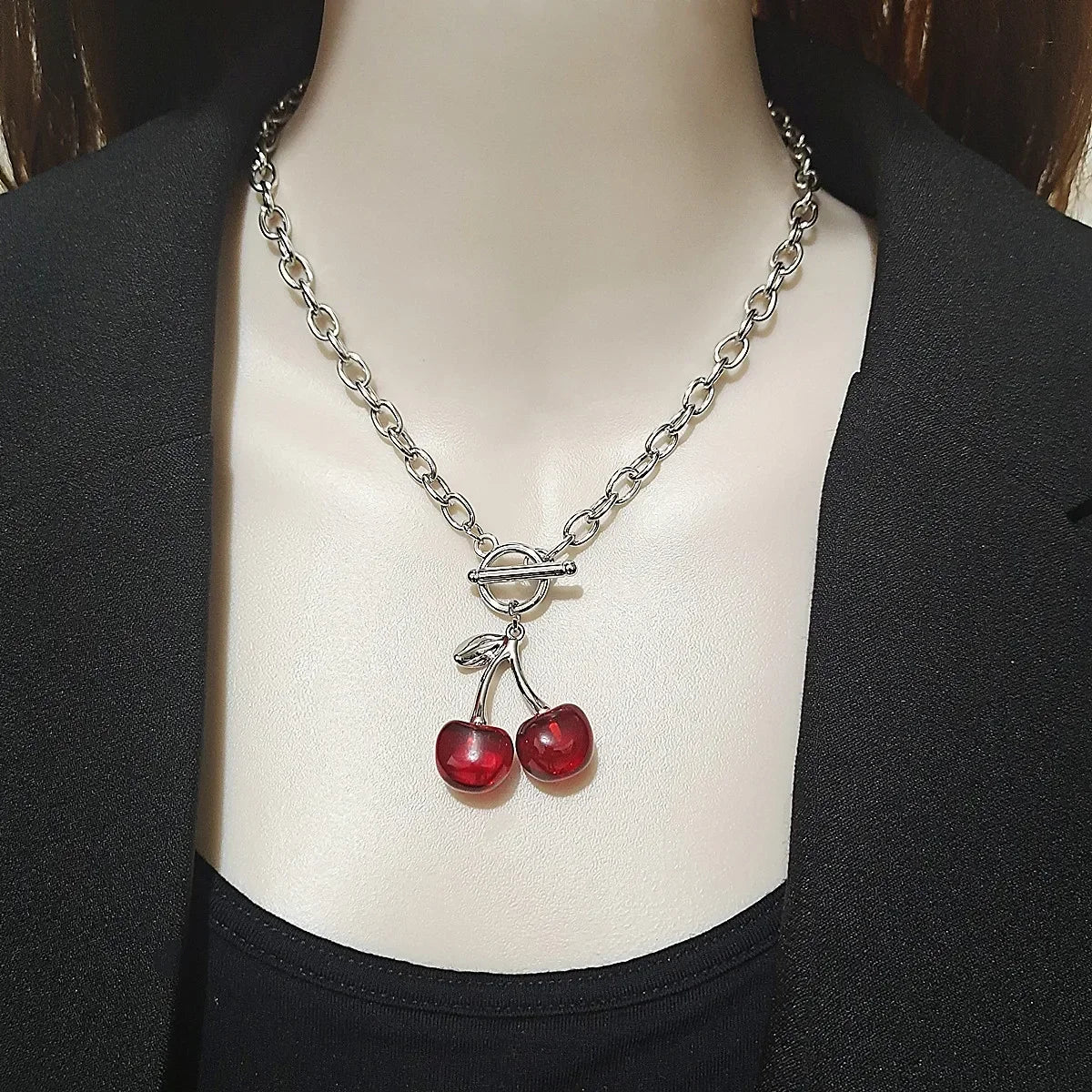 Football Charm Pendant Necklace — Gold