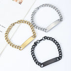 Steel Bracelet 7MM Hand Punk Street Style