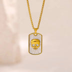 Skull Pendant Necklace — Gold Stainless Steel