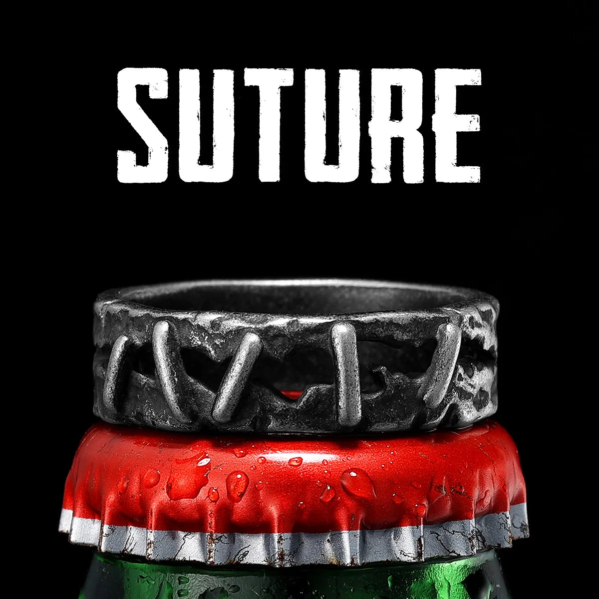 Suture Ring Stainless Steel Retro