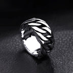 Simple Punk Link Chain Ring — Stainless Steel