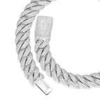 Rose Gold Cuban Chain Necklace Iced Out 22MM