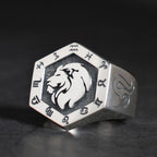925 Sterling Silver Zodiac Sign Ring for Men Adjustable Aries Minimalist Personalized Gift for Boyfriend