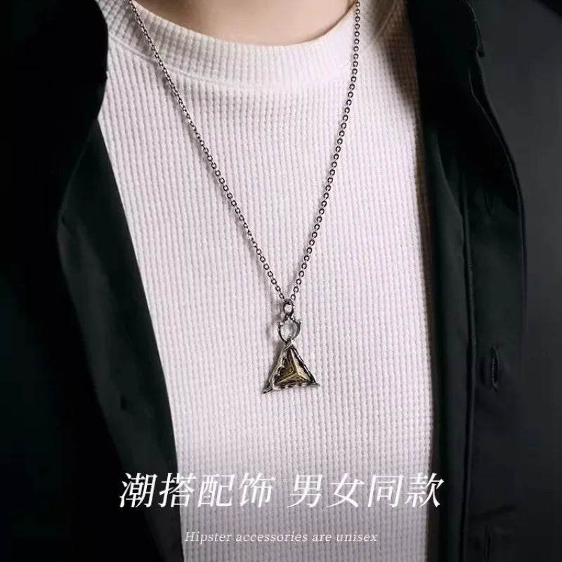 Copper Electroplated Gold Personality《Eye of Horus》925Sterling Silver Necklace All-Seeing Eye God Amulet Vintage Men's