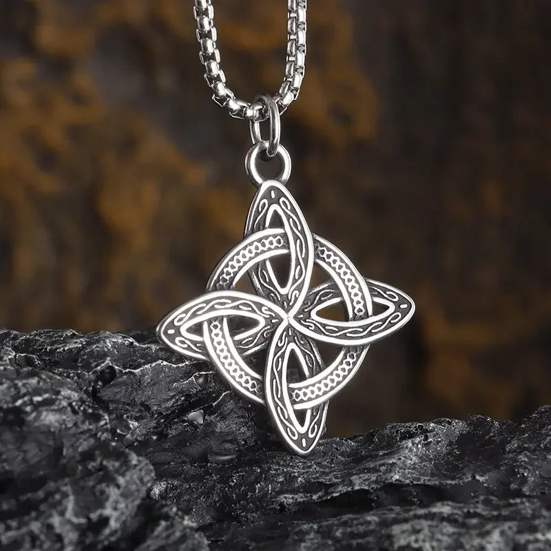 Seraph Warrior Pendant Necklace — Zinc Alloy