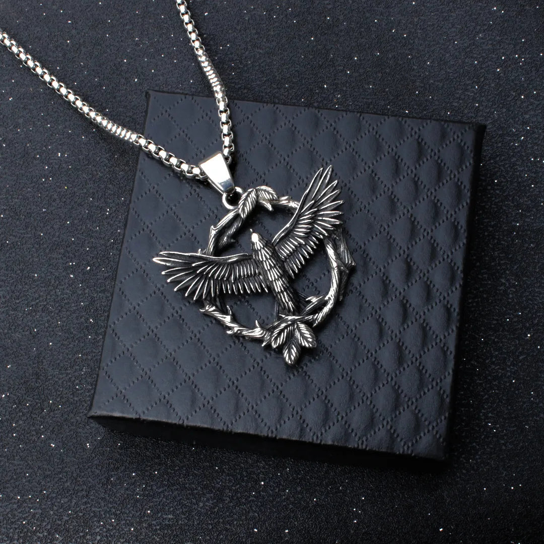Gothic Cross Steel Pendant European American Retro