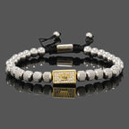 Crown Beads Charm Bracelet — Stainless Steel