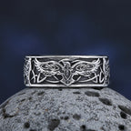Fashion Good Polished Personality 2023 New 316L Stainless Steel Viking Birds Ring For Man Women Animal Jewelry For Teens
