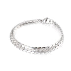 4/5/7mm Snake Chain Shiny Polished Link Couple Bracelet Simple Stainless Steel Trend Jewelry Gifts Multiple Sizes