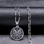 Steel Pendant Dark Enamel Transgender Symbol Triangle