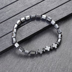 New Arrow Hematite Elastic Bracelet Men Jewelry Armband Heren Fashion Beaded Yoga Bracelet Women Bileklik