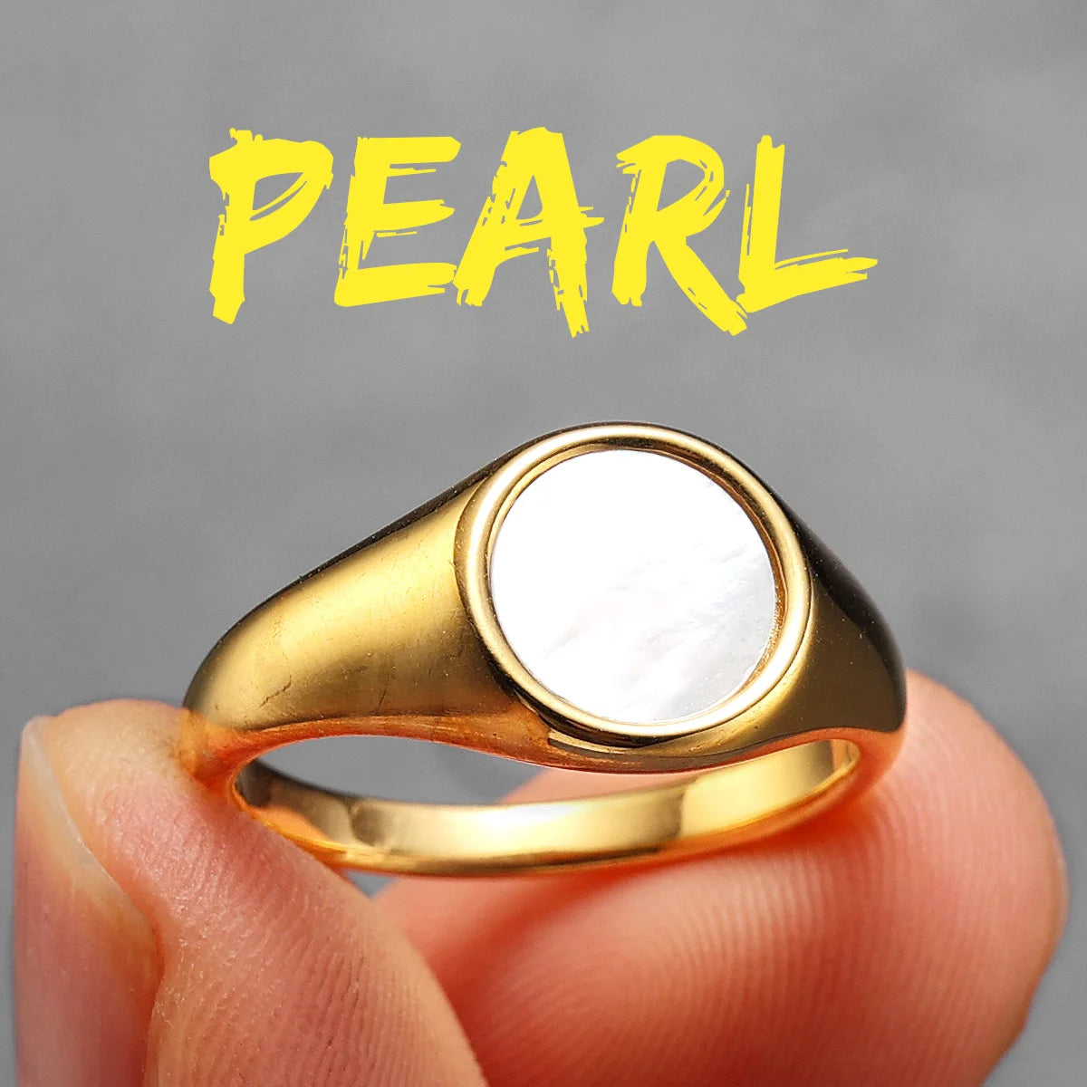 Shell Minimal Ring — Stainless Steel