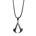 Stainless Steel Assassin Necklace Classic Movie Cosplay Accessory Jewelry Gifts Fashion Charm Pendant for Women Men