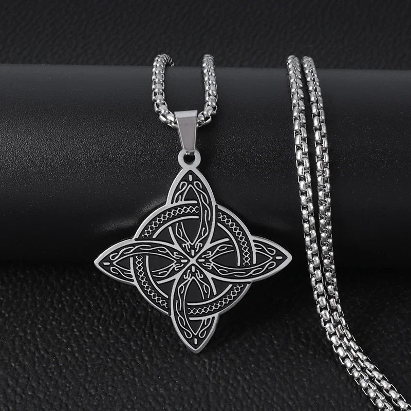 Sun Moon Star Trinity Pendant Necklace