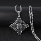 Sun Moon Star Trinity Pendant Necklace