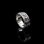 Punk Gothic Retro Engraved Horror Multiple Skulls Open Ring Men's Halloween Trend Cosplay Wearing Prop Motorcycle Ring Wholesale