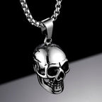 Skull Pendant Necklace — Stainless Steel
