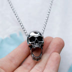 Goat Skull Pendant Necklace — 316L Stainless Steel