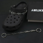 2026 Hot New Designer Shoe Charms Chain Fashion Gift Punk Pendant Metal Buckle Hip Hop Shoe Decoration Accessories For