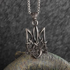 Seraph Warrior Pendant Necklace — Zinc Alloy