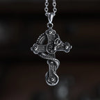 Vintage Punk Skull Necklace for Men Women 316L Stainless Steel Necklaces Men's chain Fashion Male Kiss Jewelry OSDZ201