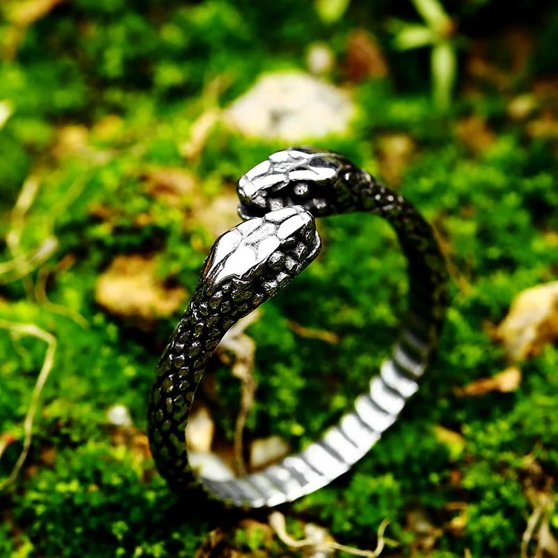 Beier 316L Stainless steel Animal Unique Cools snake men and women ring fashion high quality gift BR8-703