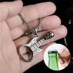 Skull Guitar Steel Pendant European American