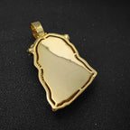 Rose Gold Jesus Head Pendant Iced Out
