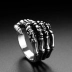 Skeleton Hand Bone Skull Ring — Stainless Steel