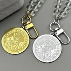 St. Christopher Medal Car Pendant Necklace — Stainless Steel
