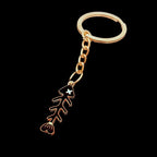 Fish Bone Keychain — Metal Key Holder, Silver & Enamel