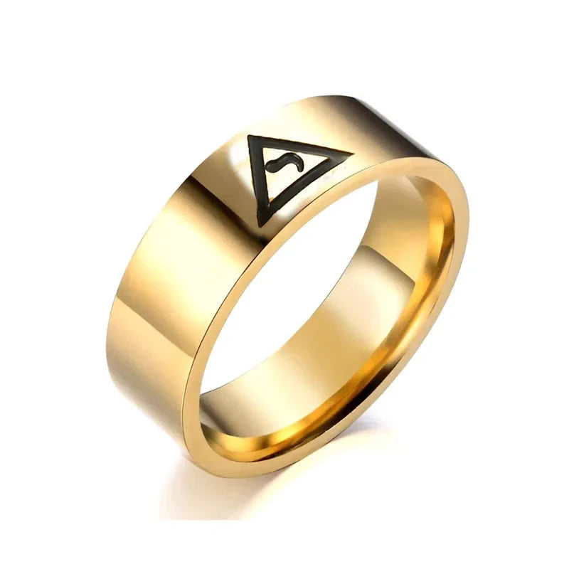Minimalist All-Seeing Eye Ring — Stainless Steel