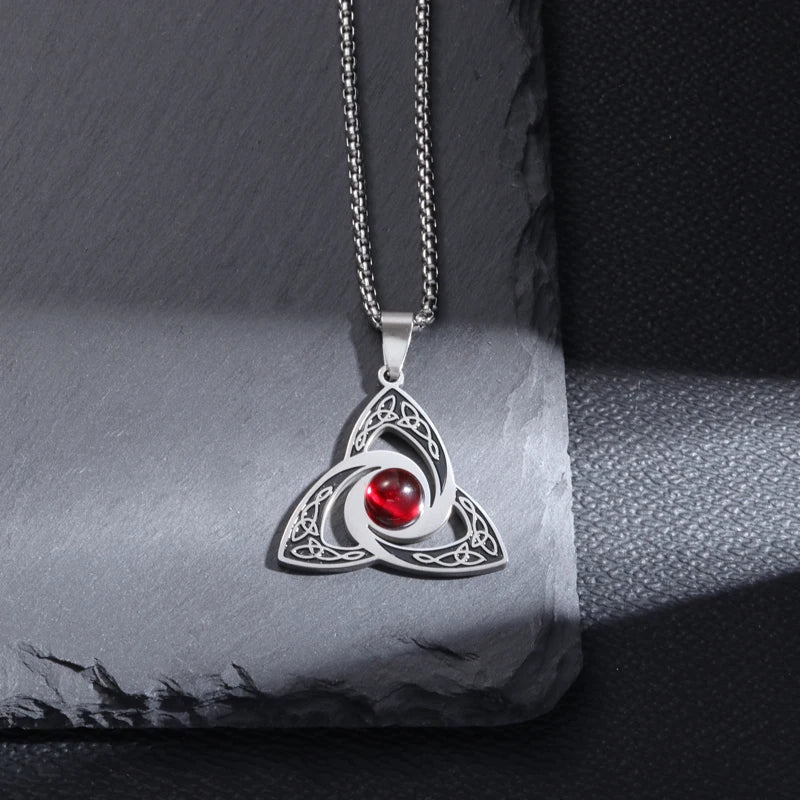 Stainless Steel Zeus Thunder Necklace Lightning Charm for Men and Women Hip Hop Trend Street Party Cool Jewelry