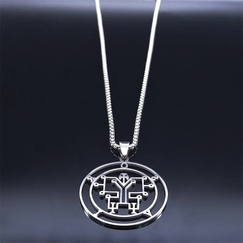 Demon Silver Pendant Seal Orias Women/men Satan