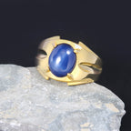 Sapphire Star Ring — 925 Silver