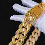Iced Out Cuban Necklace Stainless Steel 25MM