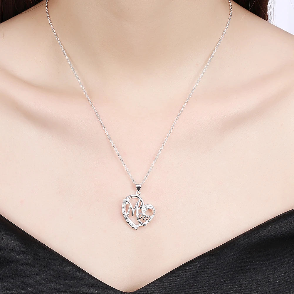 Iced Out Heart 925 Silver Pendant Necklace