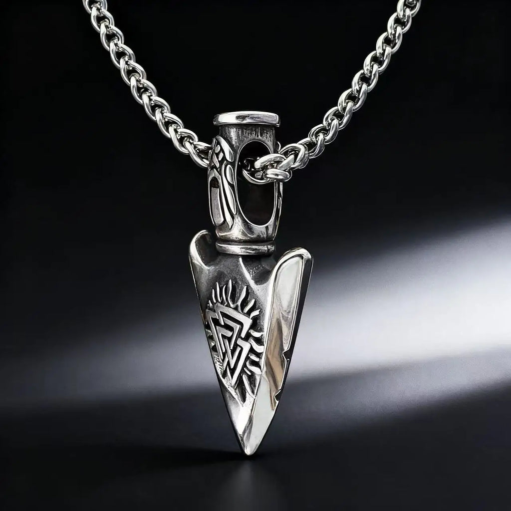 Odin Steel Pendant Viking Style Nordic Odin's